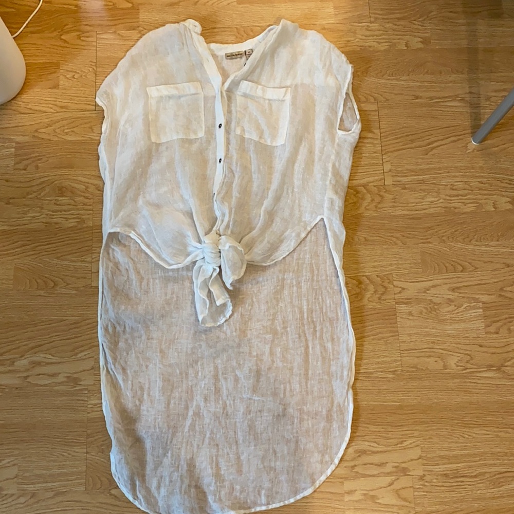 Anthropologie linen tunic